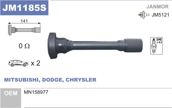 JANMOR Stecker, Zündspule