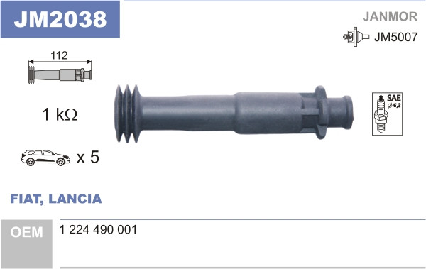 JANMOR Stecker, Zündspule