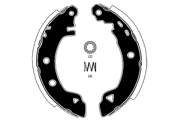 RAICAM Bremsbackensatz