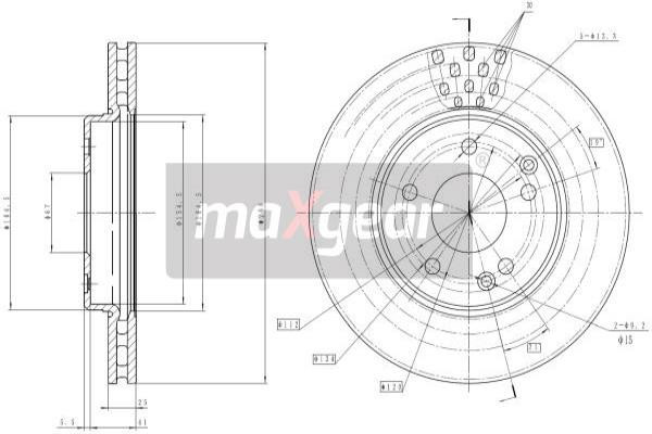 MAXGEAR Bremsscheibe