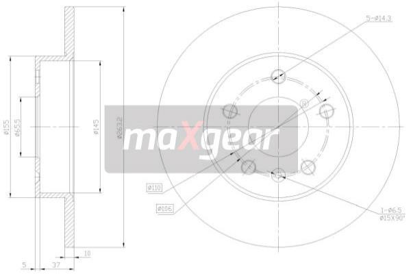 MAXGEAR Bremsscheibe