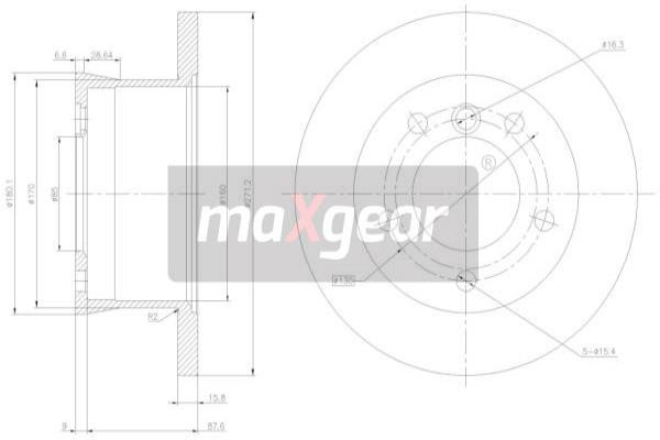 MAXGEAR Bremsscheibe