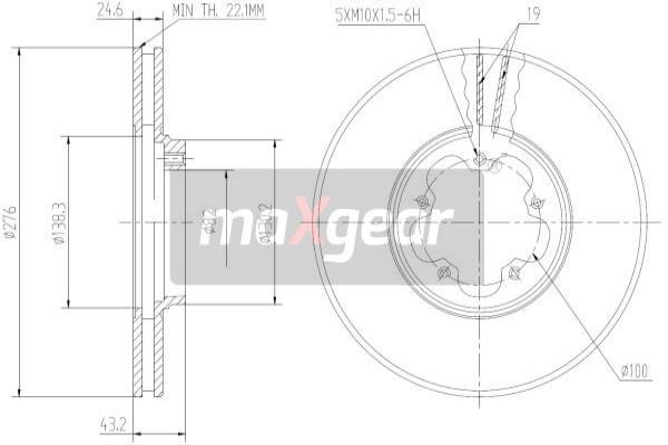 MAXGEAR Bremsscheibe