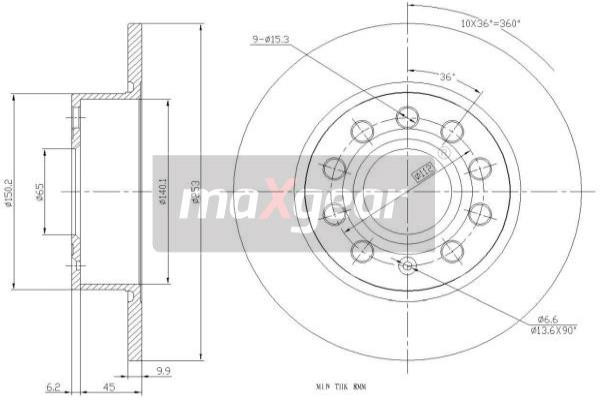MAXGEAR Bremsscheibe
