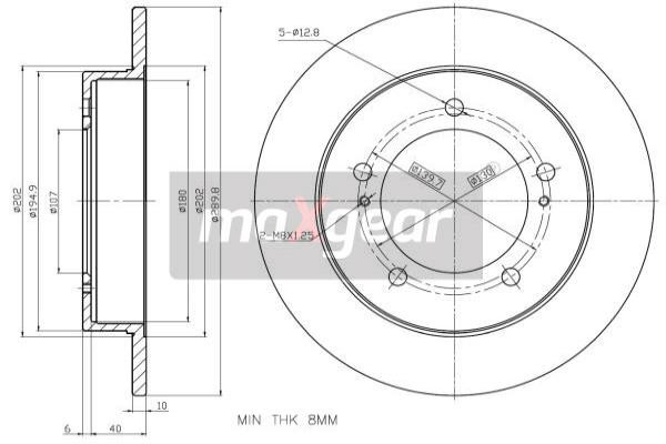 MAXGEAR Bremsscheibe