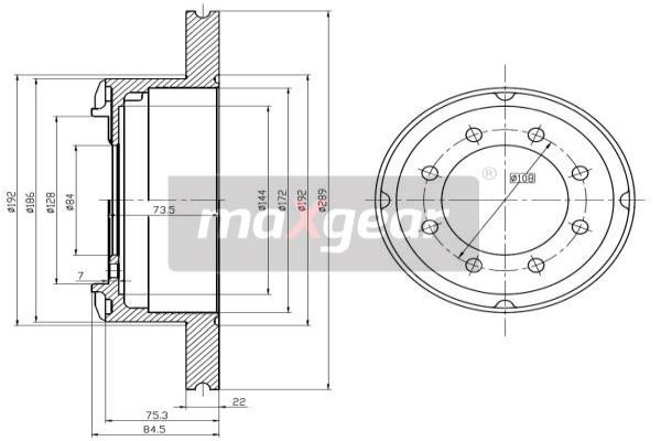 MAXGEAR Bremsscheibe