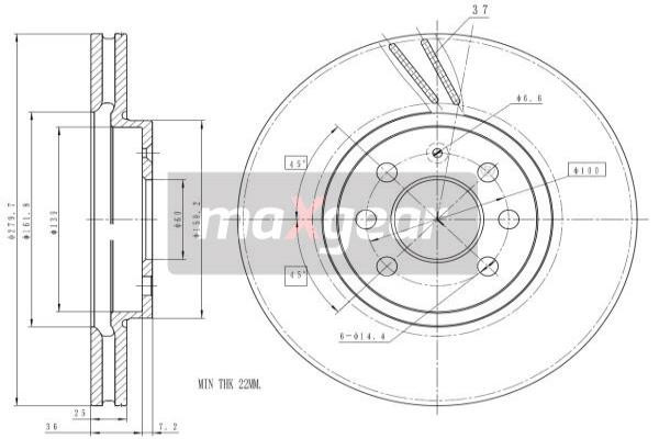 MAXGEAR Bremsscheibe
