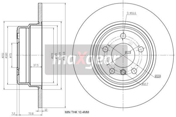 MAXGEAR Bremsscheibe