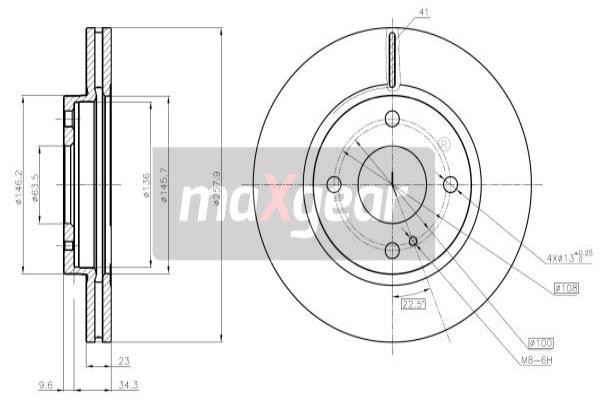 MAXGEAR Bremsscheibe