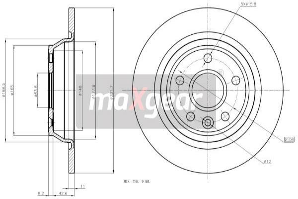 MAXGEAR Bremsscheibe