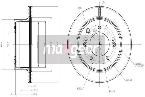 MAXGEAR Bremsscheibe