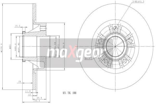 MAXGEAR Bremsscheibe