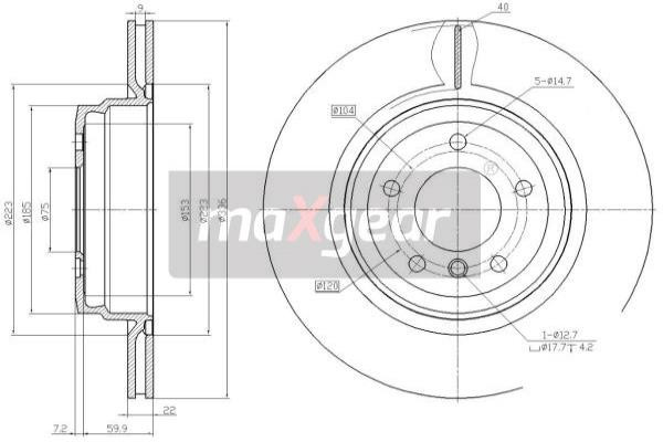 MAXGEAR Bremsscheibe