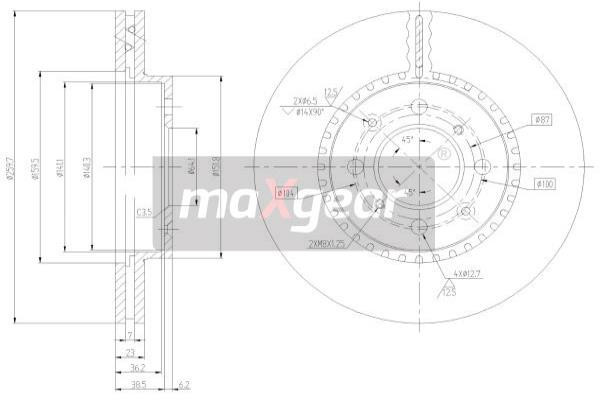 MAXGEAR Bremsscheibe