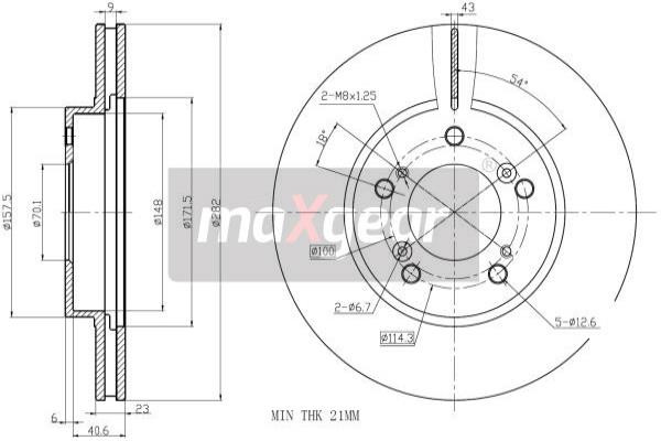 MAXGEAR Bremsscheibe