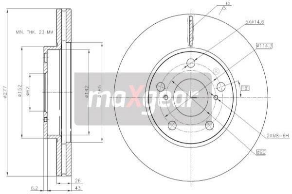 MAXGEAR Bremsscheibe