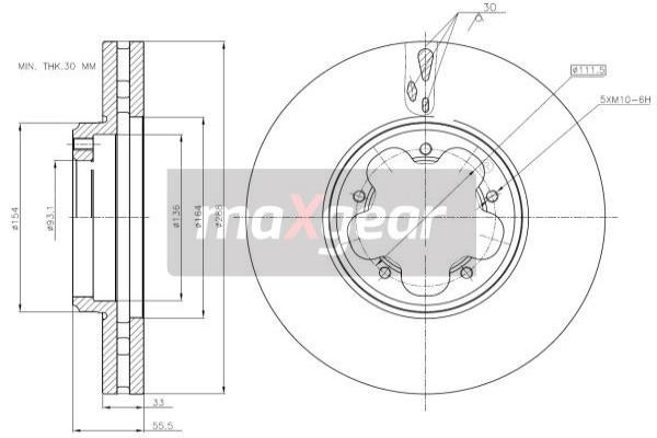 MAXGEAR Bremsscheibe