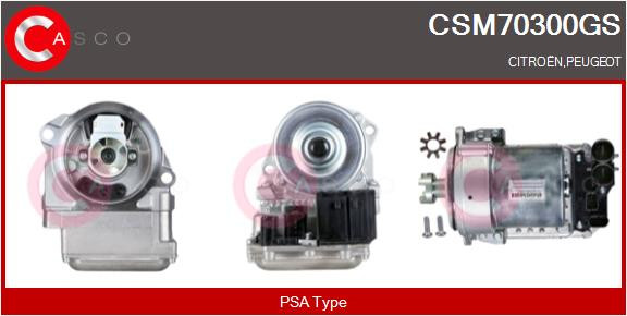 CASCO Elektromotor, Lenkgetriebe