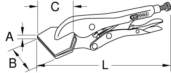 KS TOOLS Klemmzange, Faltenbalg