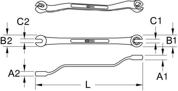 KS TOOLS Ratschen-Doppelringschlüssel