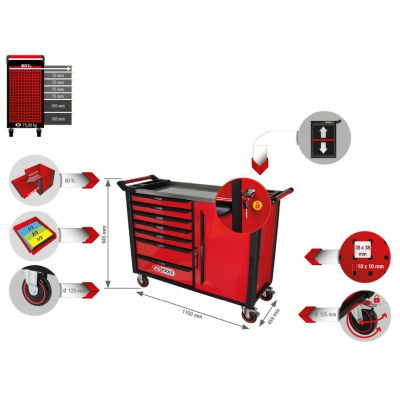 KS TOOLS Druckluftreifenprüfer/-füller