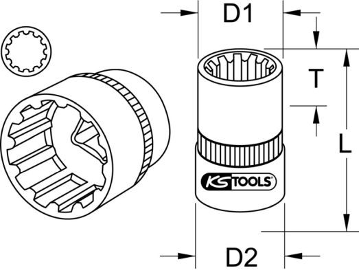 KS TOOLS Frostschutz-/ Batteriesäureprüfgerät (Refraktometer)