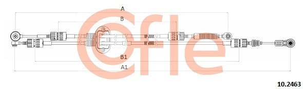 COFLE Seilzug, Schaltgetriebe