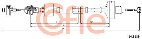 COFLE Seilzug, Kupplungsbetätigung