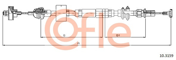 COFLE Seilzug, Kupplungsbetätigung