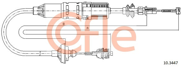 COFLE Seilzug, Kupplungsbetätigung