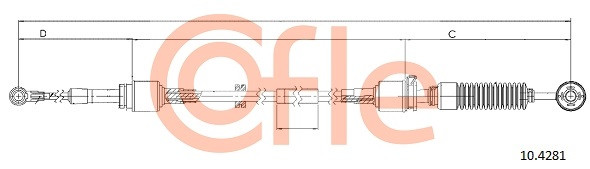 COFLE Seilzug, Schaltgetriebe
