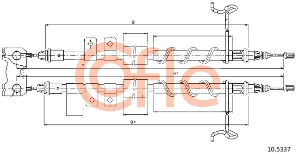 COFLE Seilzug, Feststellbremse