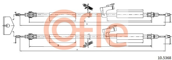 COFLE Seilzug, Feststellbremse