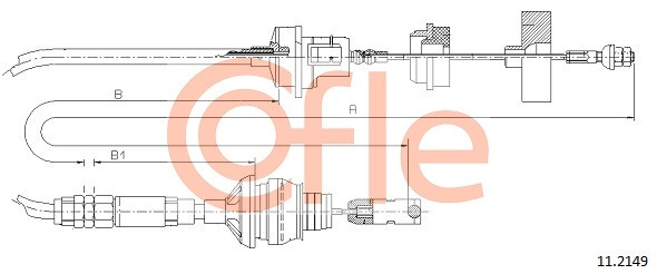 COFLE Seilzug, Kupplungsbetätigung