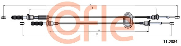 COFLE Seilzug, Schaltgetriebe