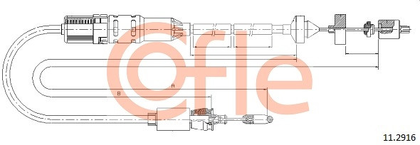 COFLE Seilzug, Kupplungsbetätigung