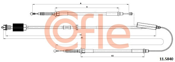 COFLE Seilzug, Feststellbremse