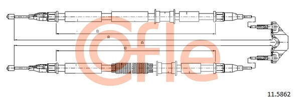 COFLE Seilzug, Feststellbremse
