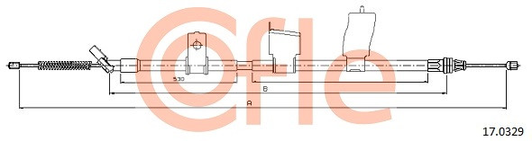 COFLE Seilzug, Feststellbremse