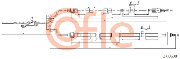 COFLE Seilzug, Feststellbremse