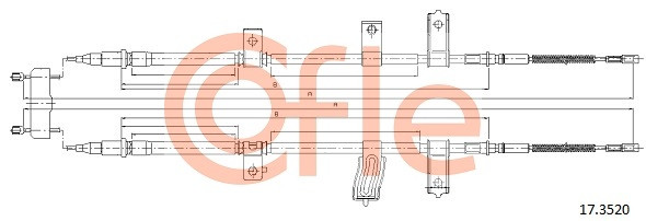 COFLE Seilzug, Feststellbremse