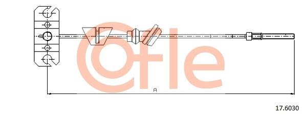 COFLE Seilzug, Feststellbremse