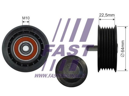 FAST Umlenk-/Führungsrolle, Keilrippenriemen