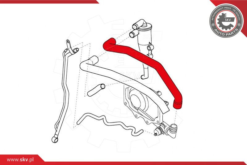 ESEN SKV Schlauch, Kurbelgehäuseentlüftung