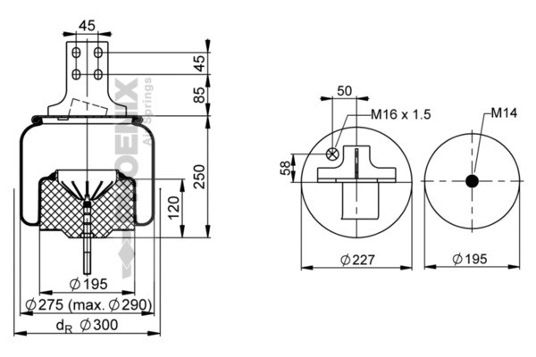 PHOENIX Federbalg, Luftfederung