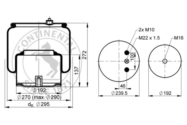 CONTITECH AIR SPRING Federbalg, Luftfederung