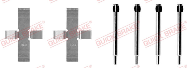 QUICK BRAKE Zubehörsatz, Scheibenbremsbelag