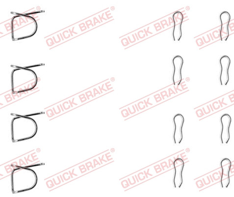 QUICK BRAKE Zubehörsatz, Scheibenbremsbelag