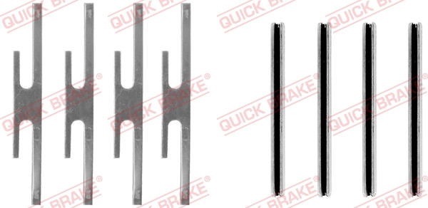 QUICK BRAKE Zubehörsatz, Scheibenbremsbelag