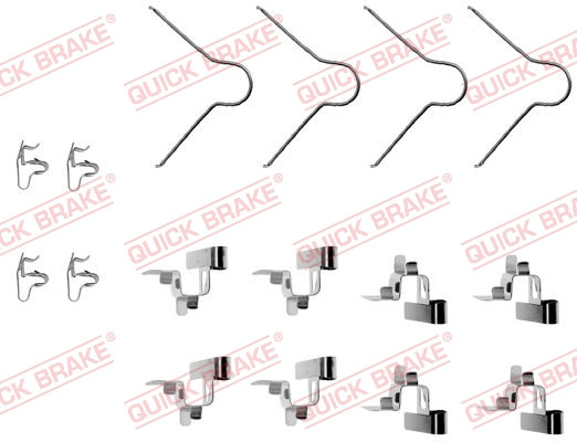 QUICK BRAKE Zubehörsatz, Scheibenbremsbelag